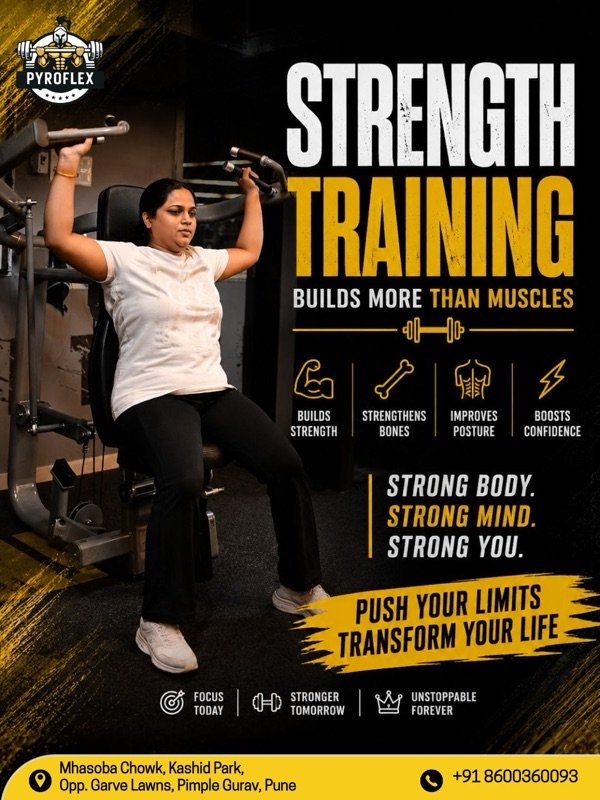 Pyroflex Fitness Strength Training social creative by MarkMax Studioz